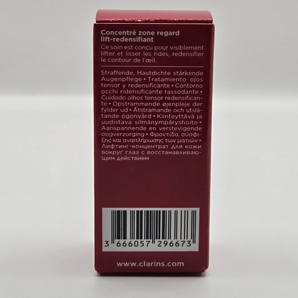 Clarins Total Eye Lift Cream Mini Travel Trial Eye Cream 3ml 0.1oz New With Box - Picture 3 of 9